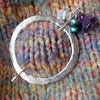 Amethyst Round Shawl Pin