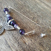 Amethyst & Pewter Butterfly Shawl Pin