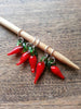 Chili Pepper Stitch Markers, Set of 5