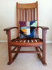 Stained Glass Locker Hooked Wool Pillow