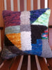 Stained Glass Locker Hooked Wool Pillow