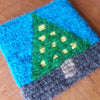 Christmas Tree Wool Trivet
