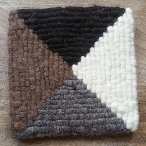 Four-Corners Wool Trivet