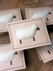 Unique Wool Sheep Notecards, White (Set of 5)
