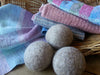 Felted Homegrown Wool Dryer Balls (Set of 3)