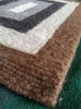 Nested Rectangle Locker Hooked Wool Rug