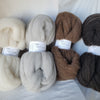 Premium Pin-Drafted Shetland Wool Roving, Homegrown Natural Colors 4 oz.