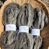 Shetland Wool Roving, Homegrown Natural Colors 4 oz.