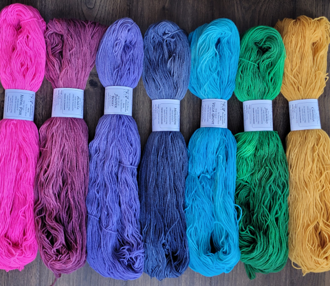 Semi-Solid Rambouillet Fine-Weight Yarn, Colorado-Grown Wool, 3.5 oz