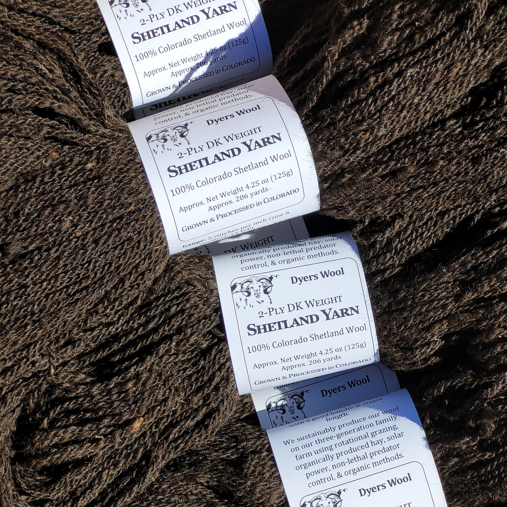 Homegrown Shetland DK Yarn, Colorado-Grown