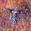 Amethyst & Pewter Celtic Cross Shawl Pin