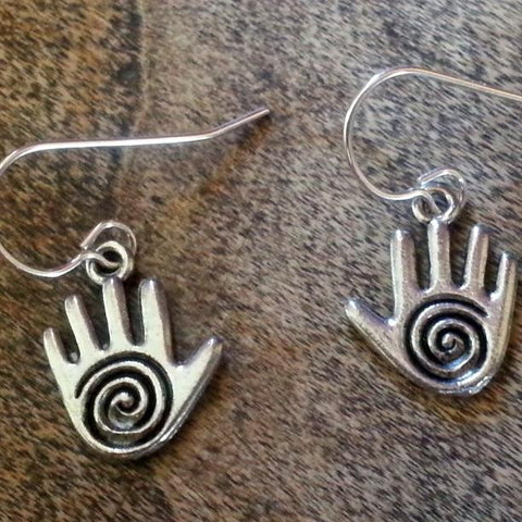 Hand Earrings - USA Pewter
