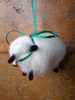 Handmade Sheep Ornaments, Colorado Homegrown Wool