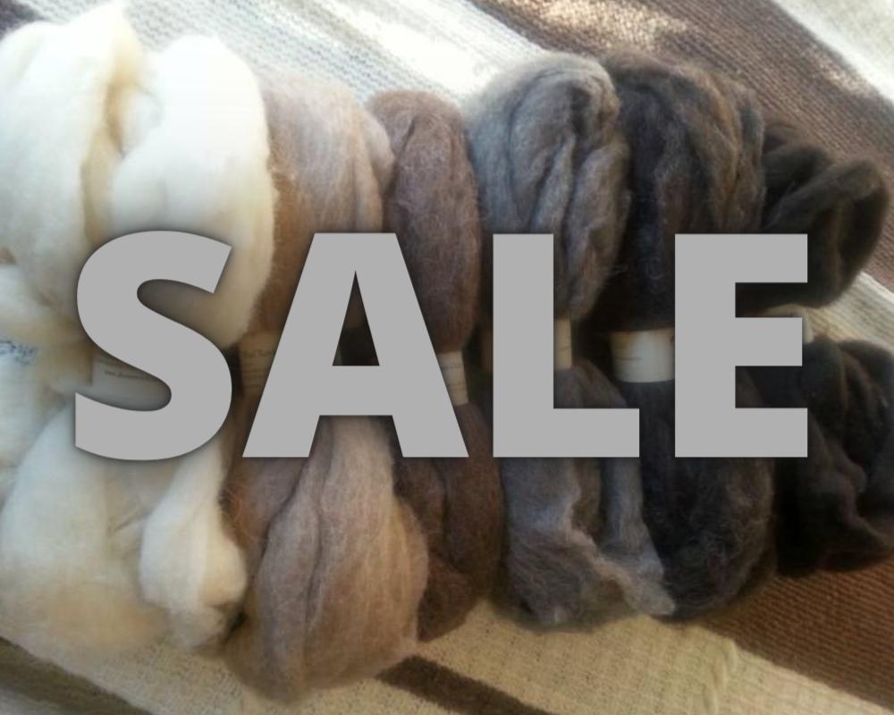 Bulk Colorado-Grown Roving, Natural Colors 8 oz.