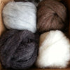 Wool Roving Sampler, Shetland Colors Colorado-Grown