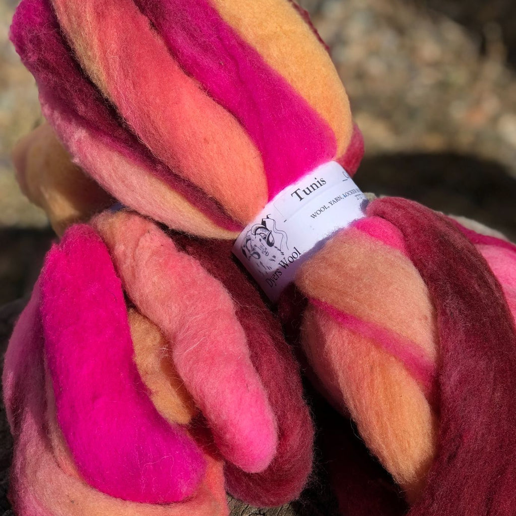 Fairy Dust Tunis Wool Roving, Colorado-Grown, 4 oz.