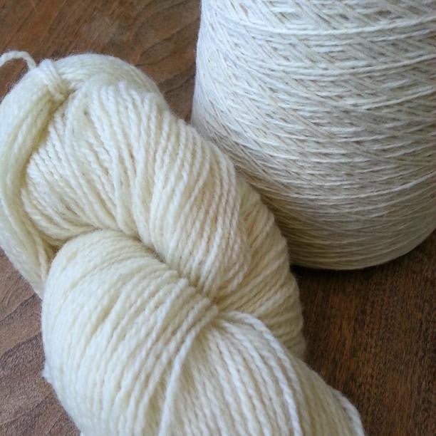 Ivory Colorado-Grown Wool Sock/Sport Yarn, 3.5oz